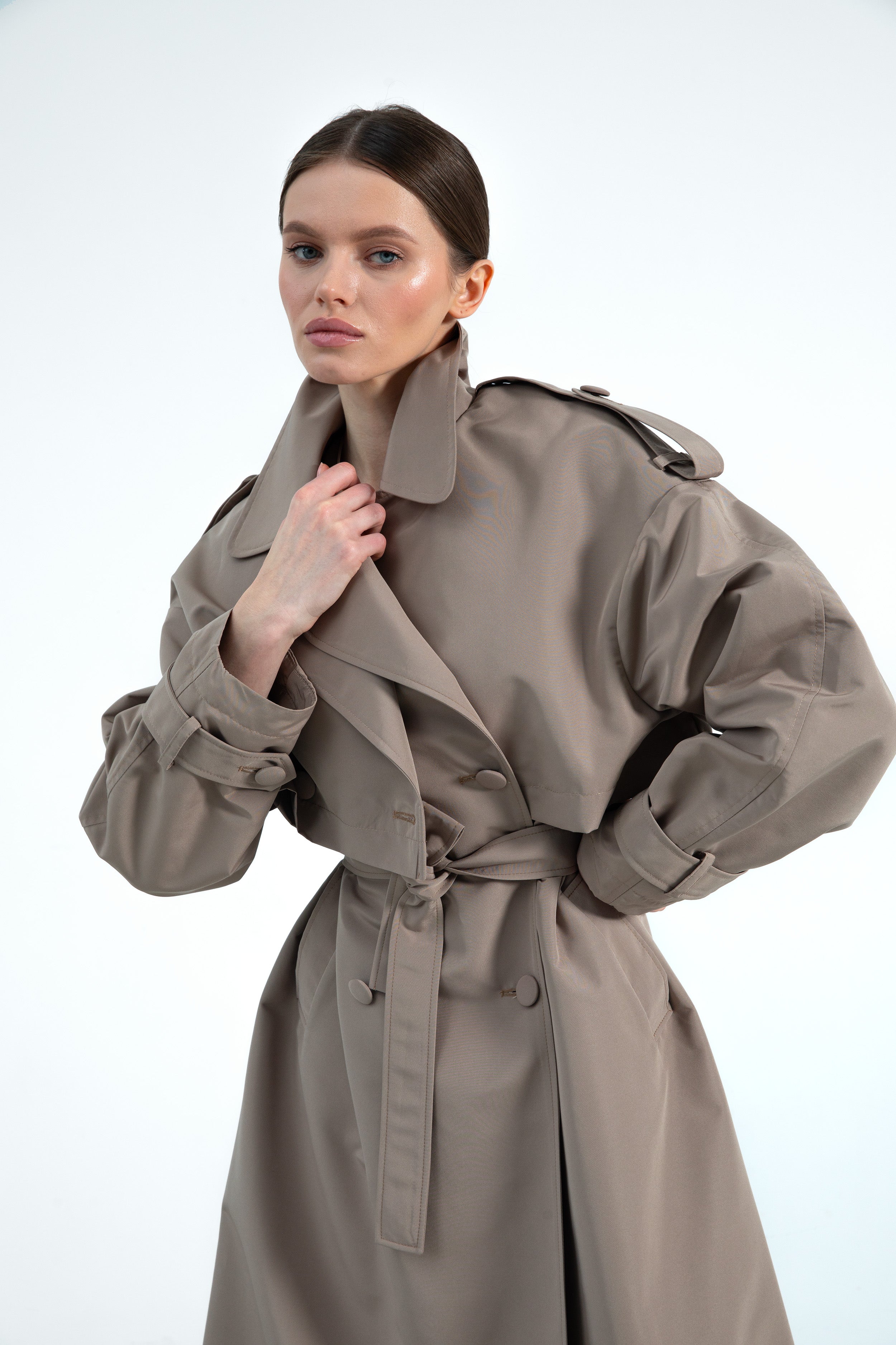 BERGEN trench coat / taupe