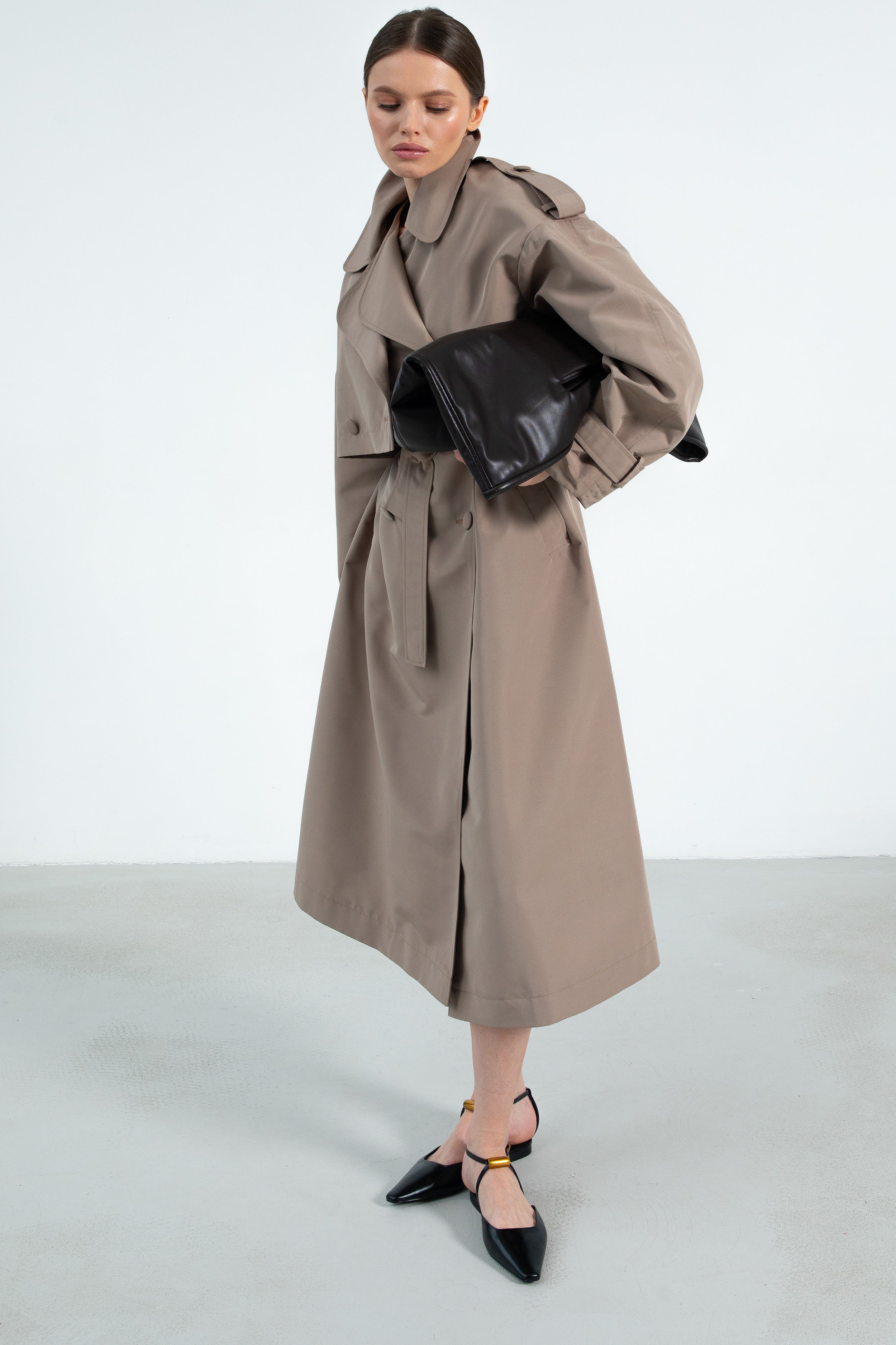 BERGEN trench coat / taupe