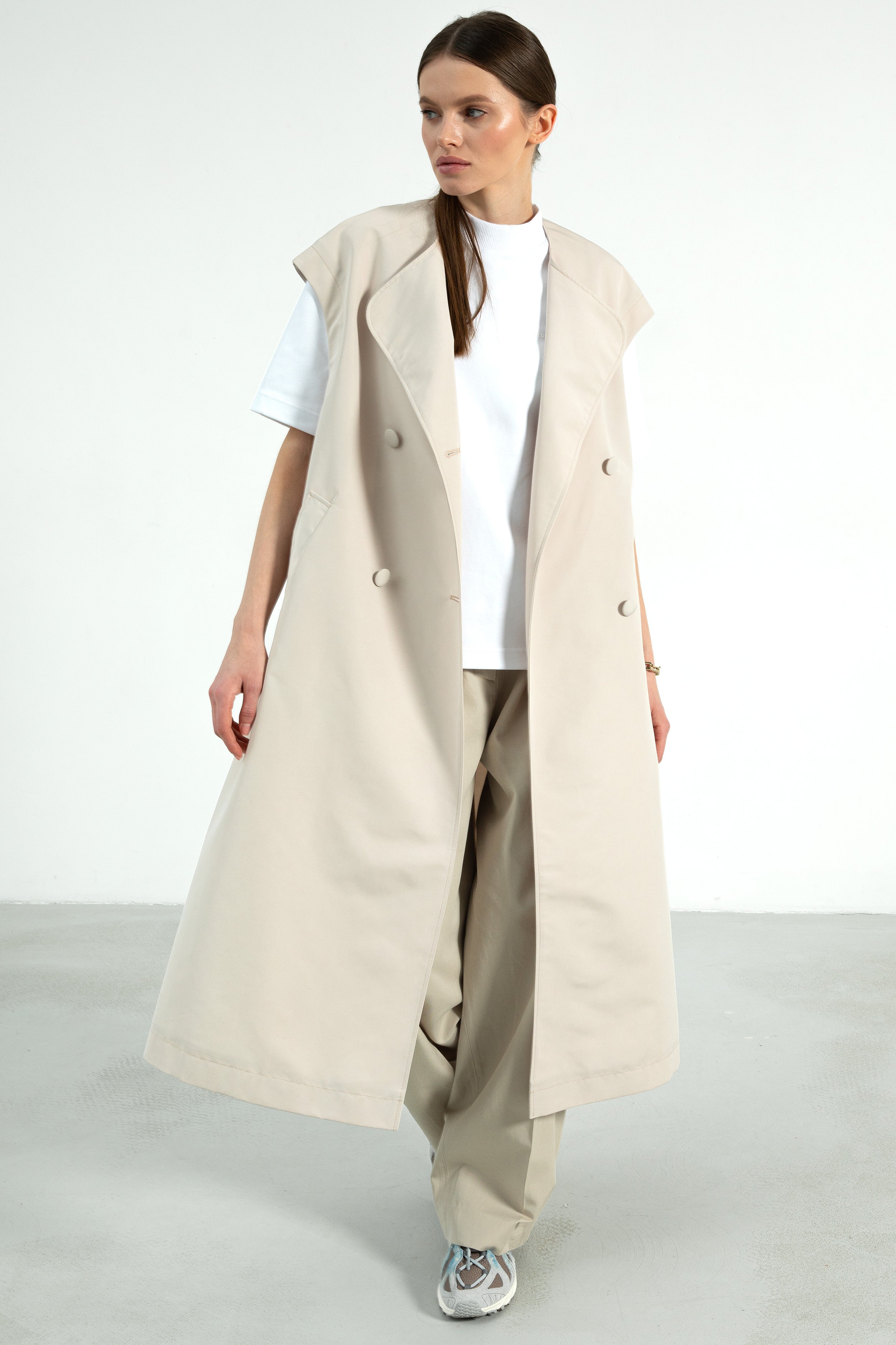 BERGEN trench coat / light biege