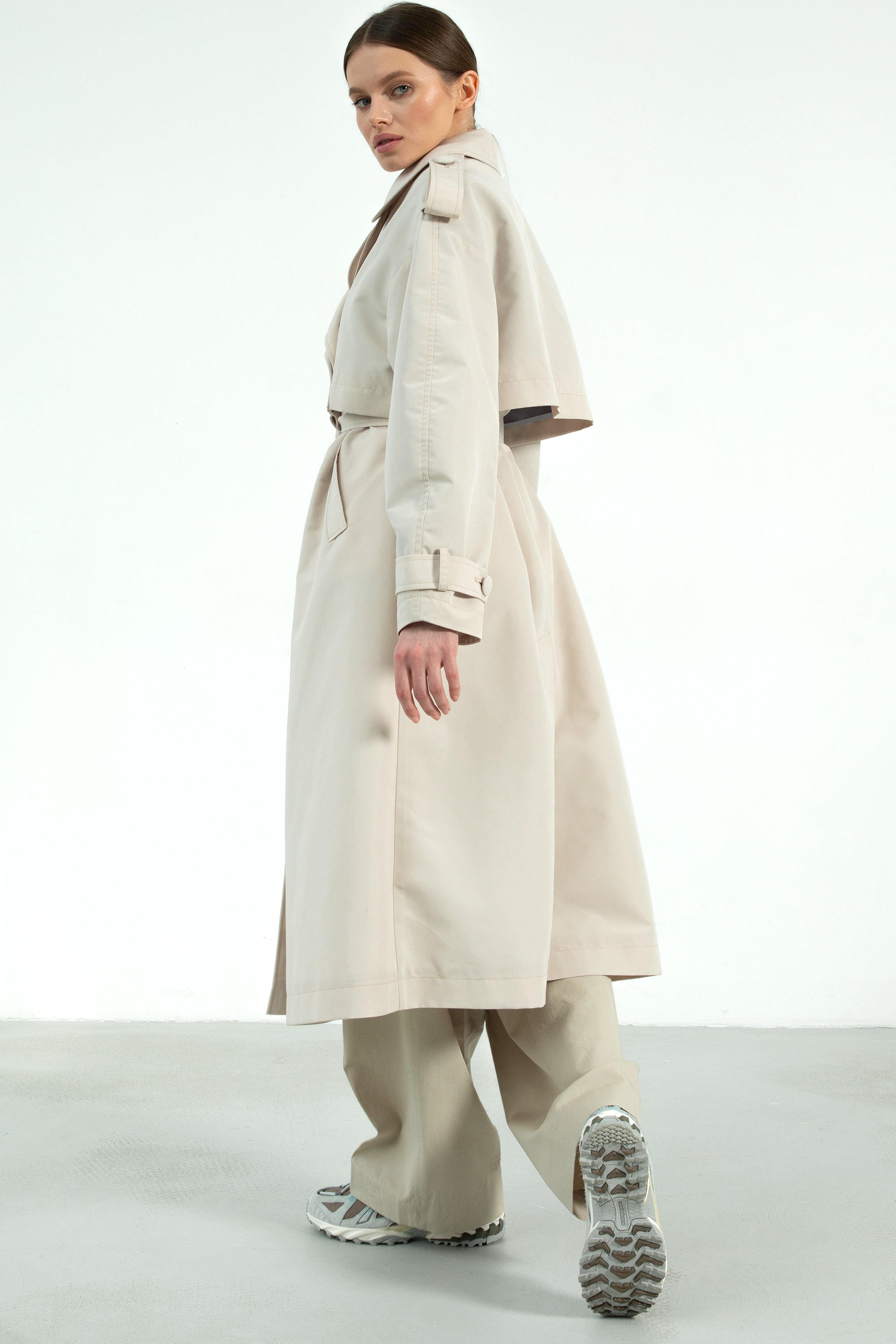 BERGEN trench coat / light biege