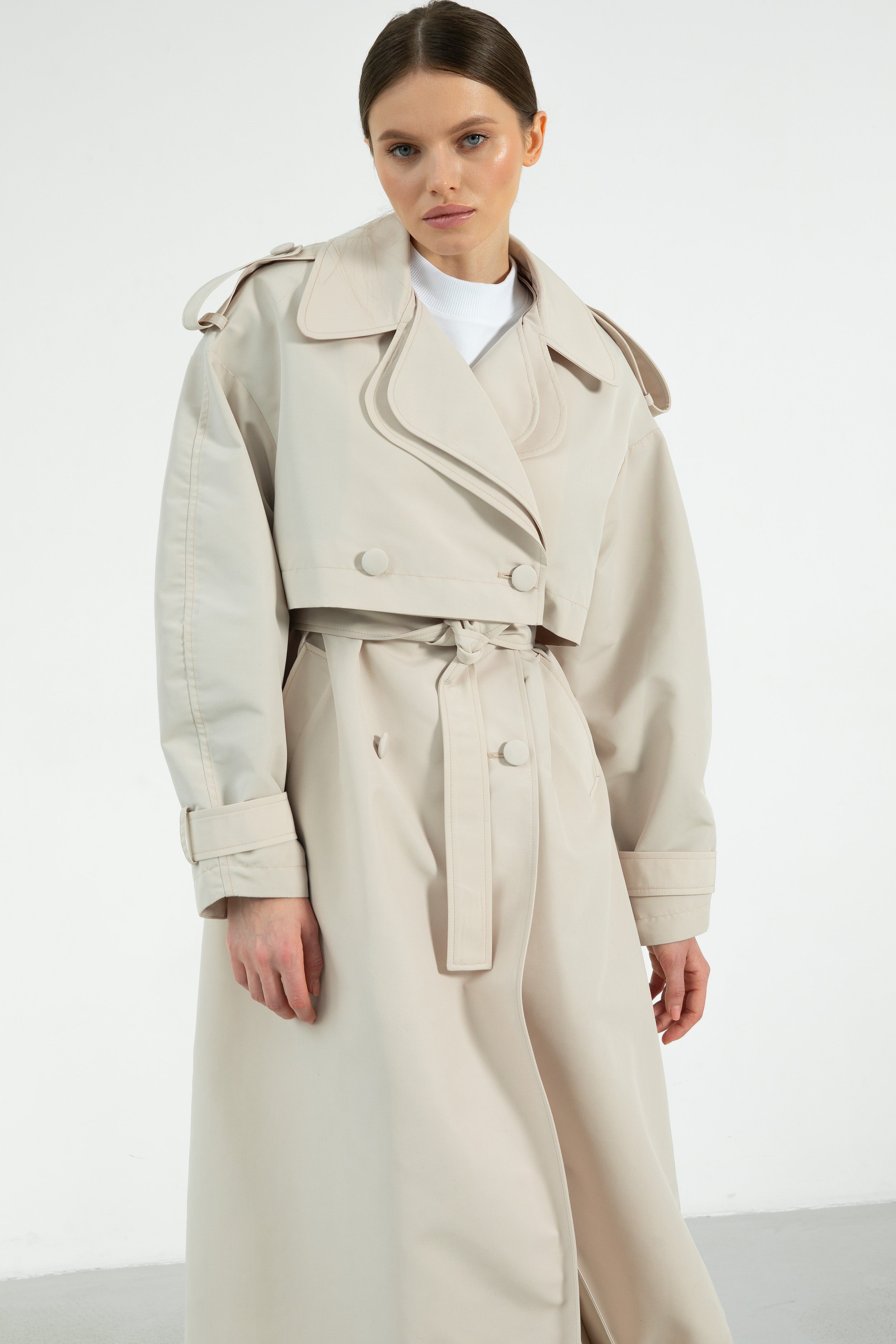 BERGEN trench coat / light biege