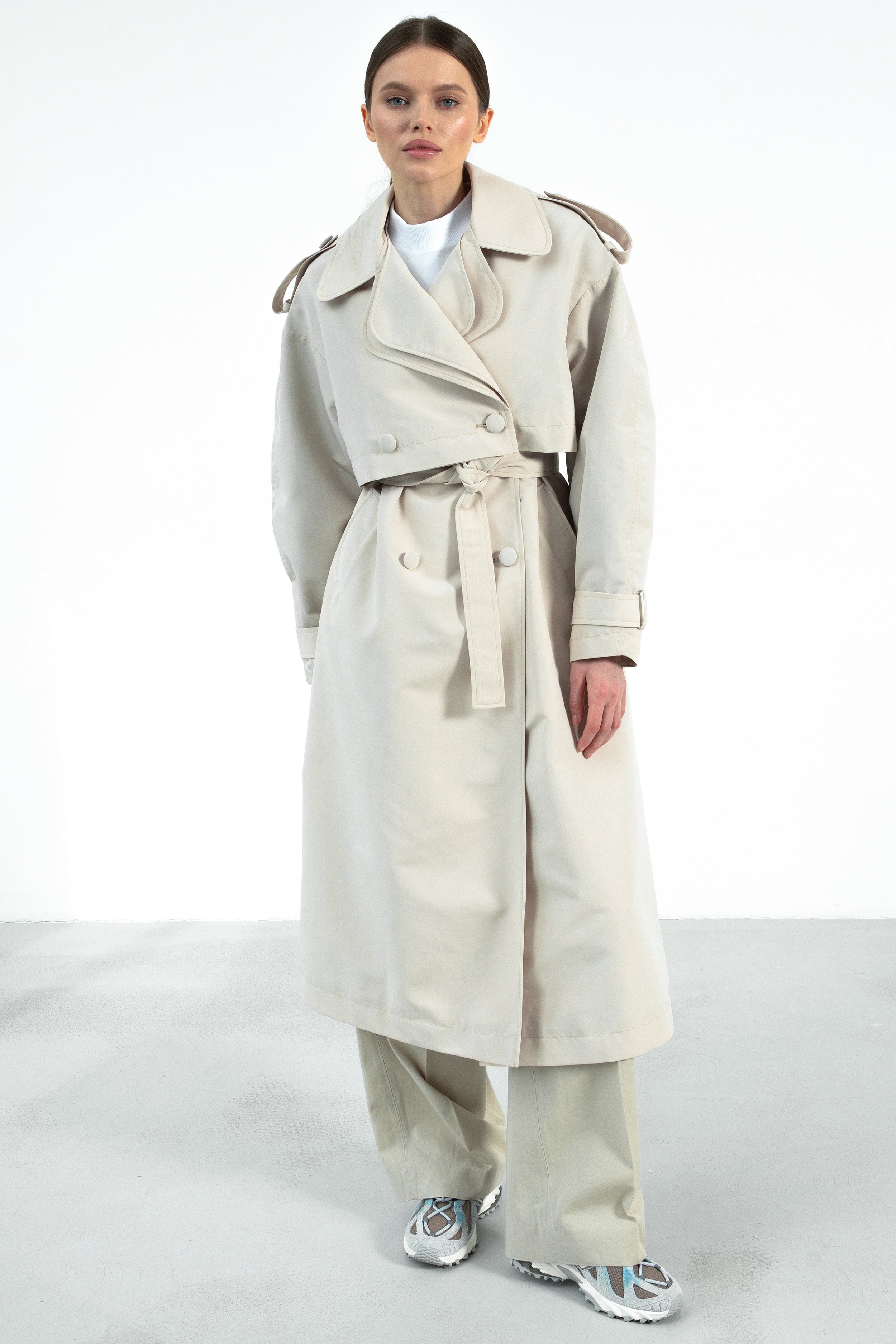 BERGEN trench coat / light biege