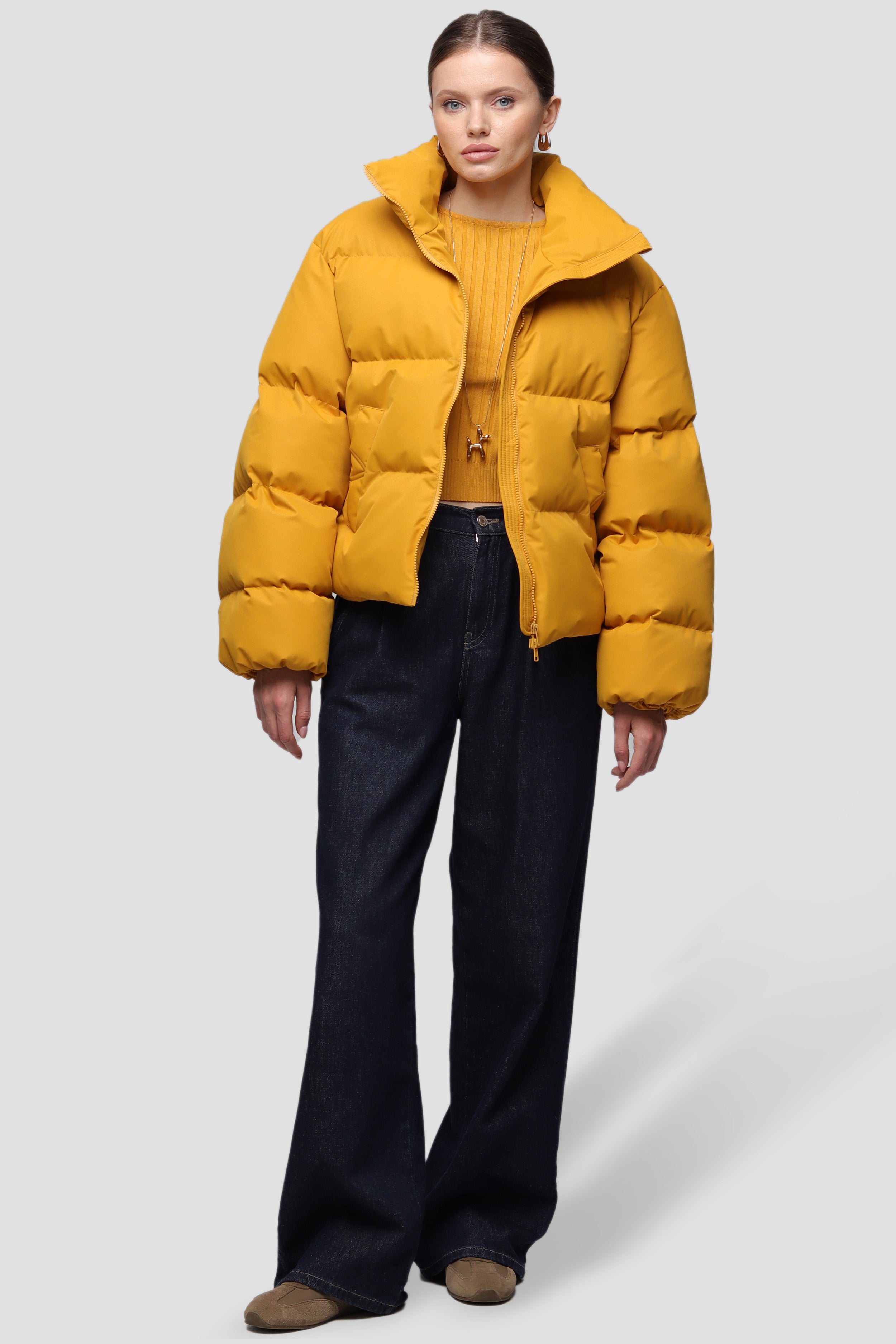 MORITZ puffer jacket in gold