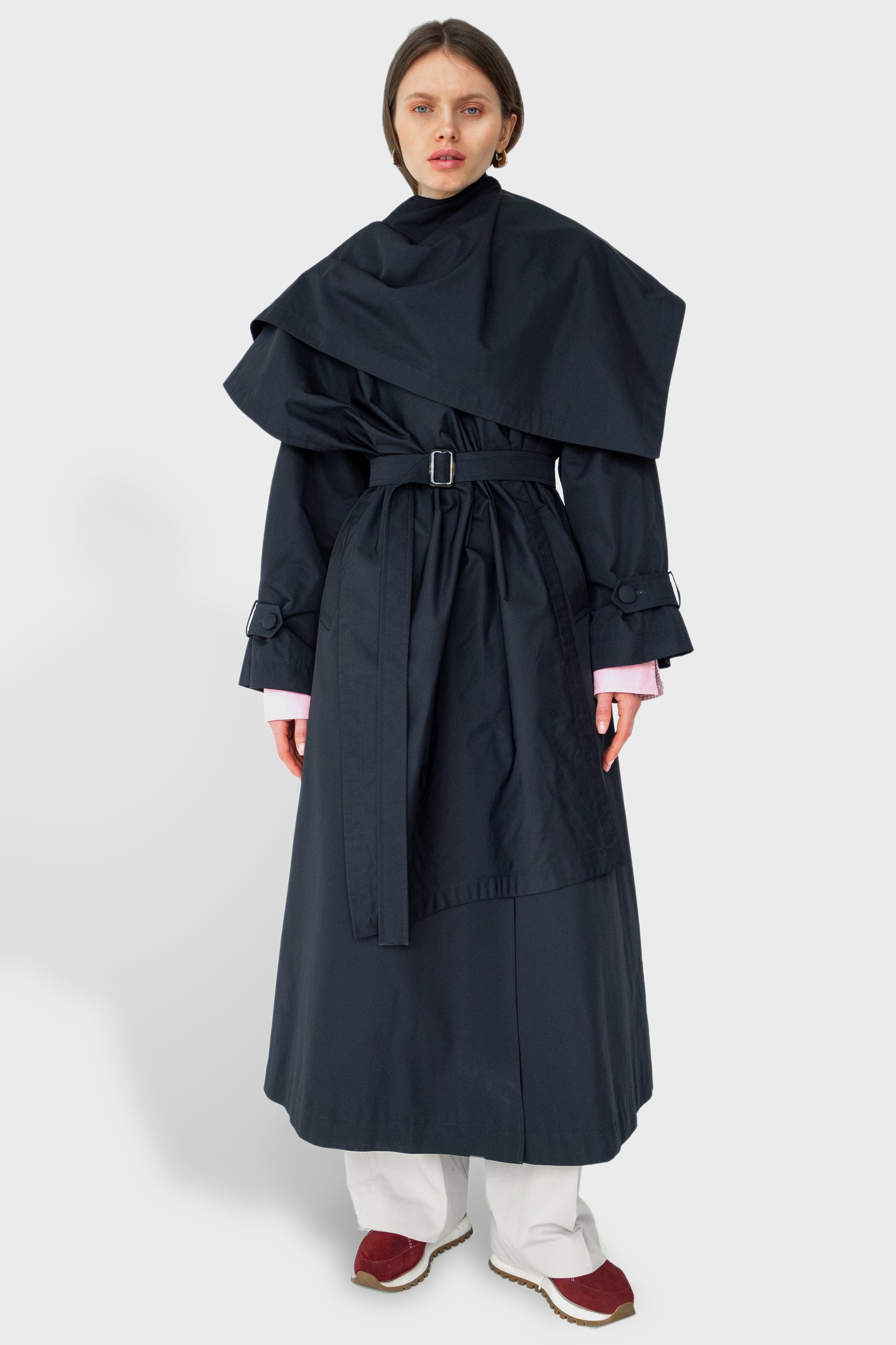 AMSTERDAM trench coat / navy