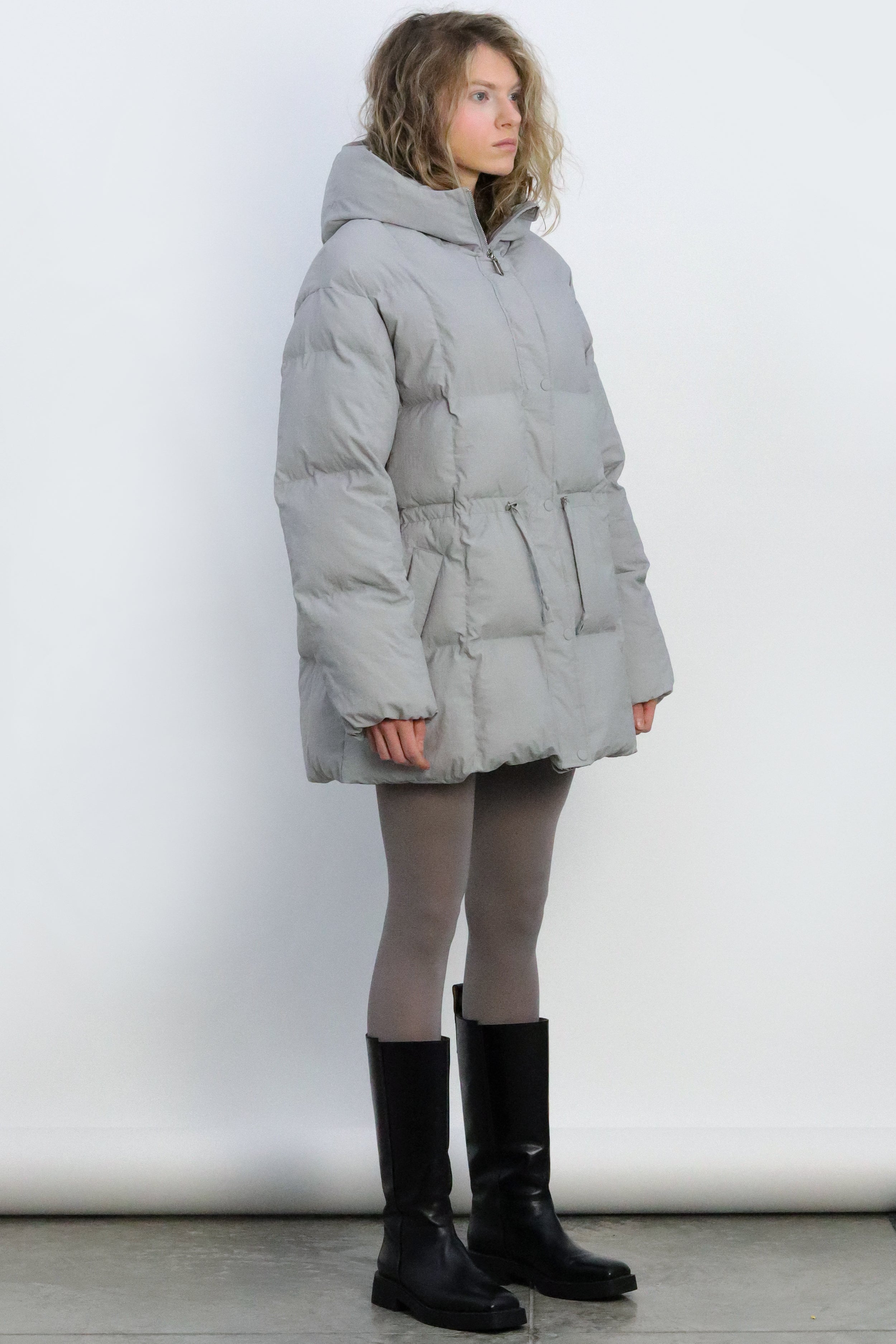 RONNE puffer jacket in grey