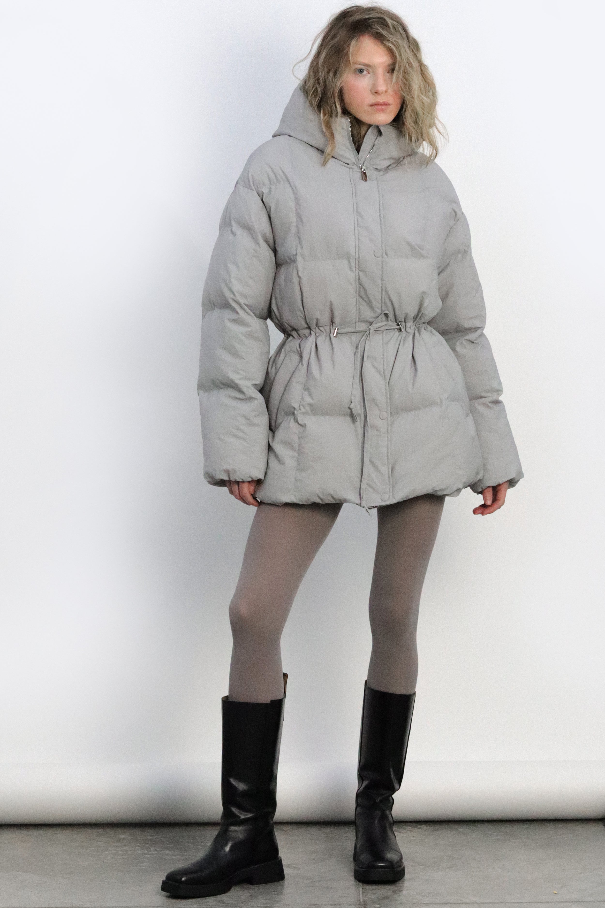 RONNE puffer jacket in grey