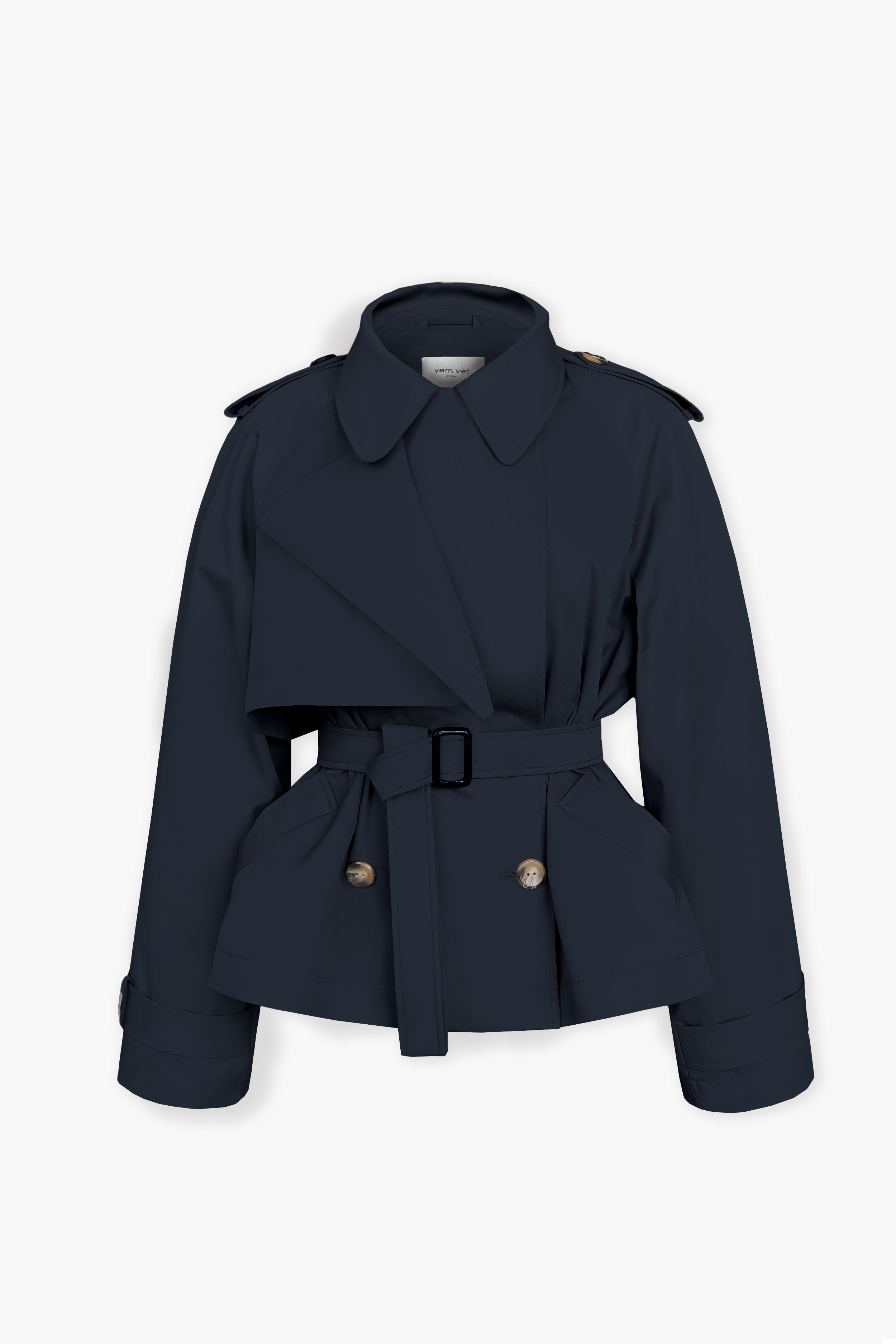 Тренч MILANO / темний синій