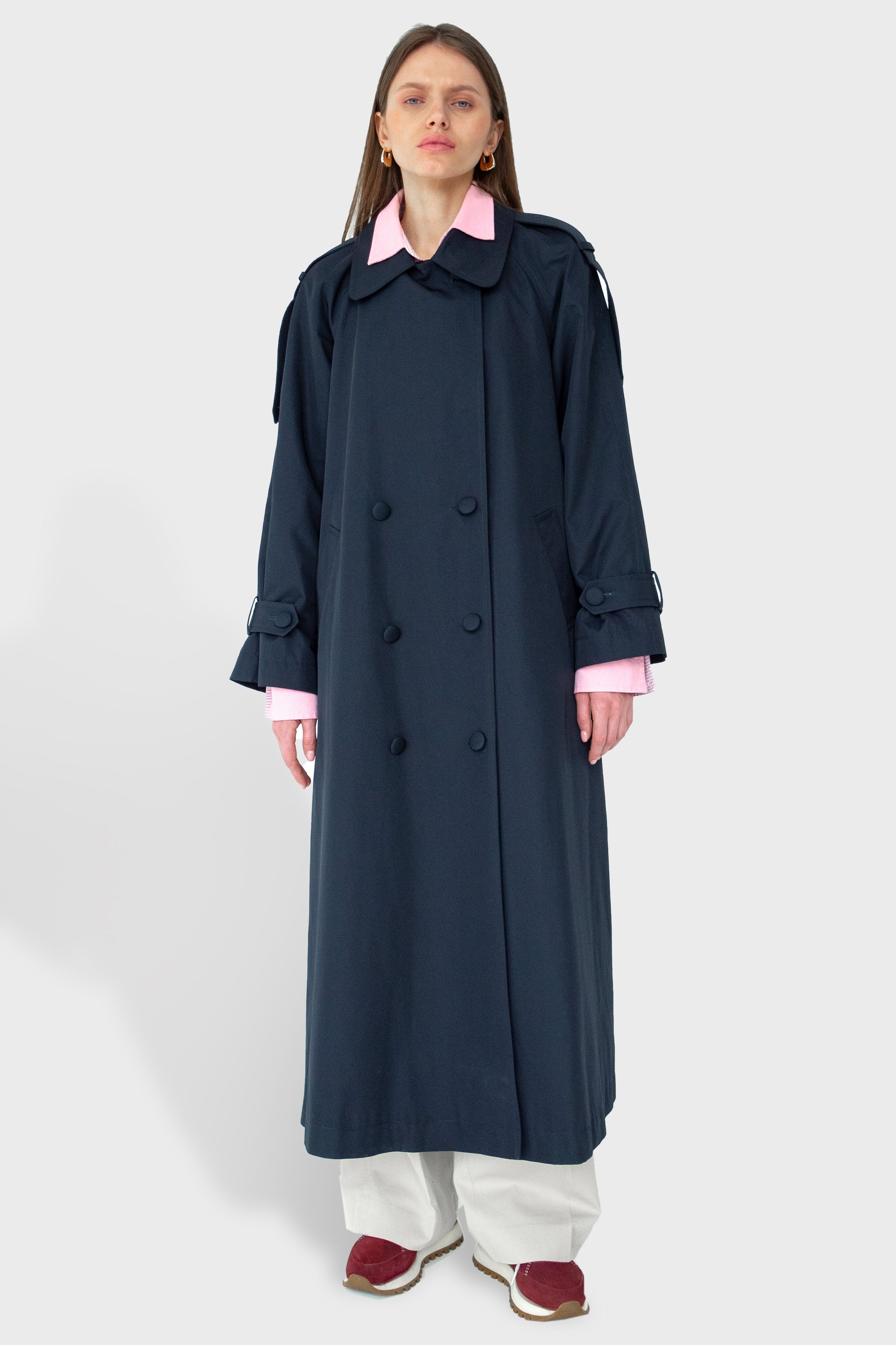 AMSTERDAM trench coat / navy