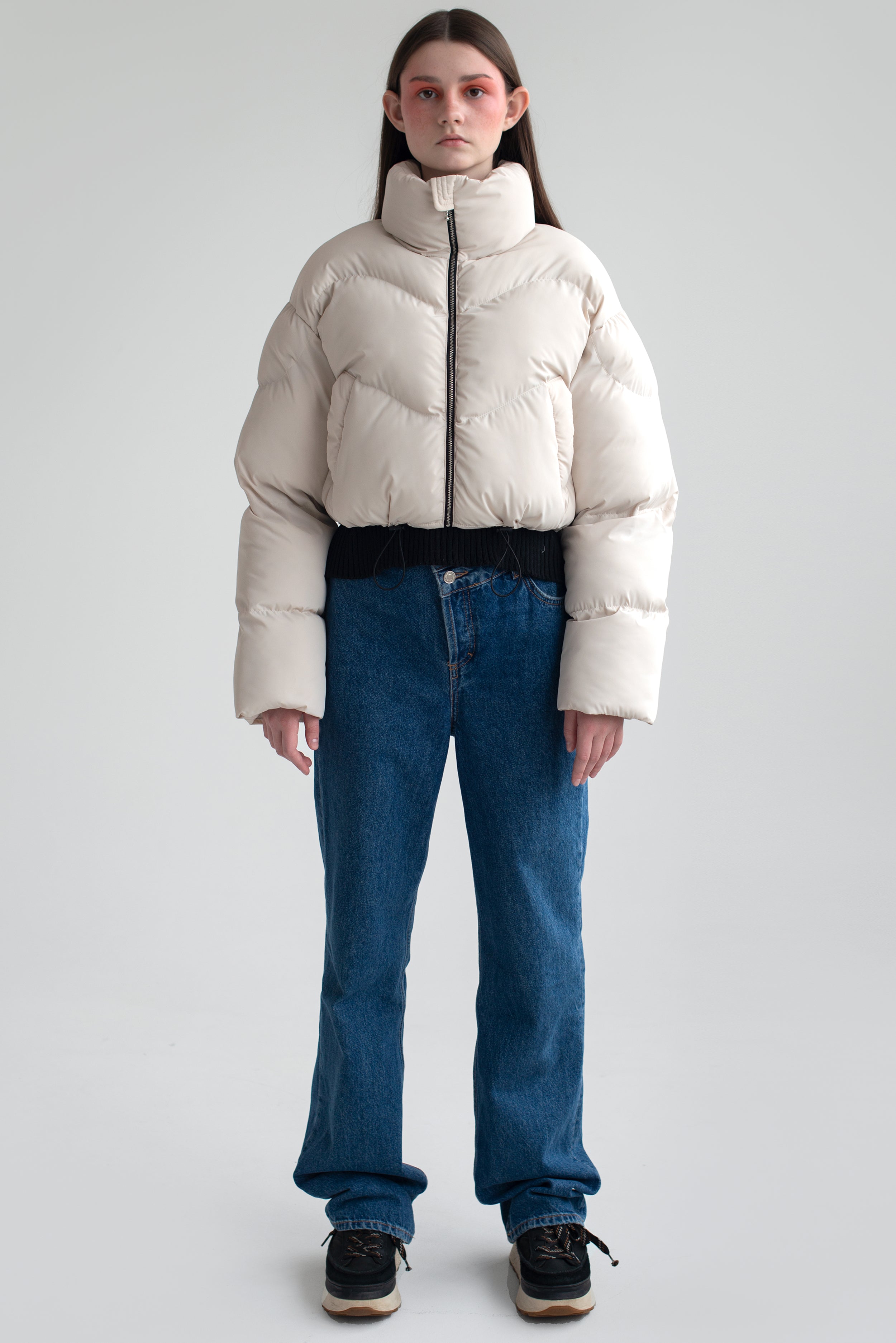 BABY puffer jacket in milk