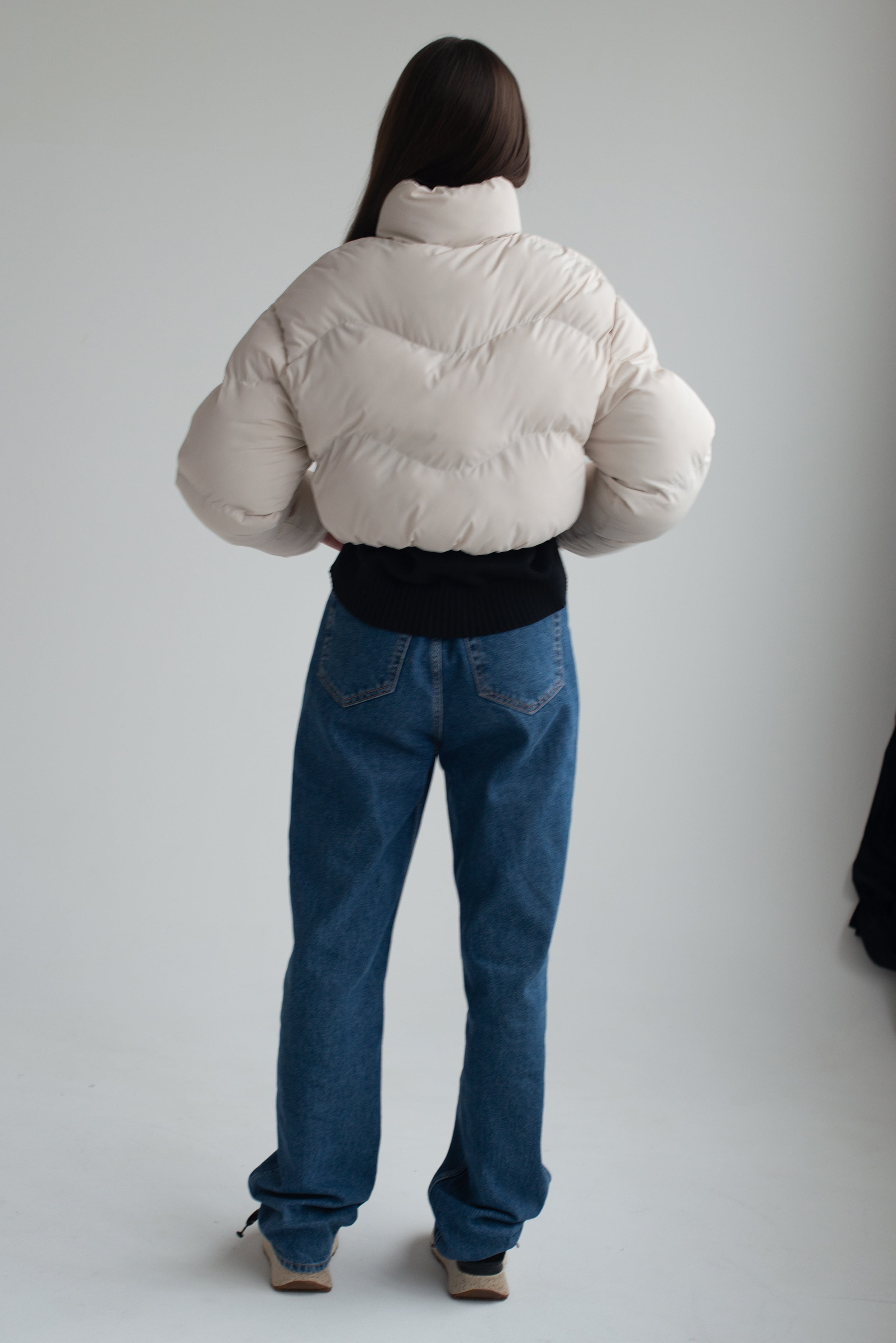 BABY puffer jacket in milk