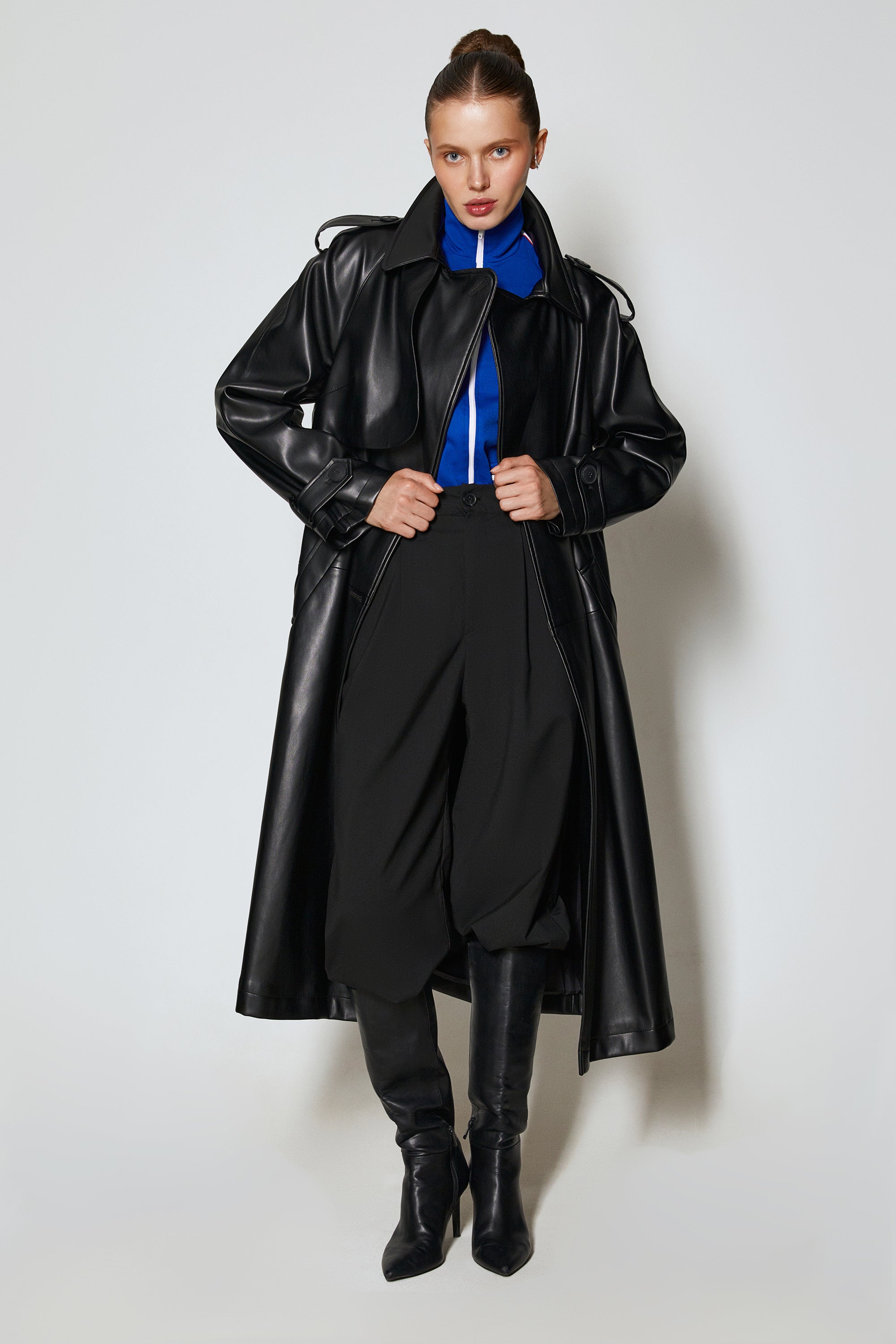 BERLIN trench coat / black